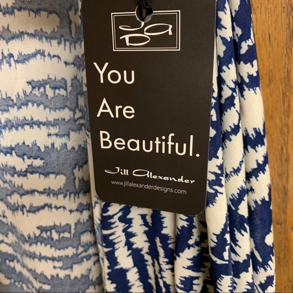 NWT Jill Alexander Vest - Navy & White - Size OS - Picture 6 of 7